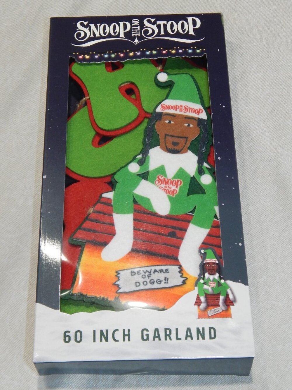 NEW Snoop on the Stoop A Hood Tradition "DOGGY DOGG CHRISTMAS" 60" Garland